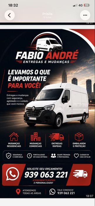 Fasso entregas sou da zona de Odivelas