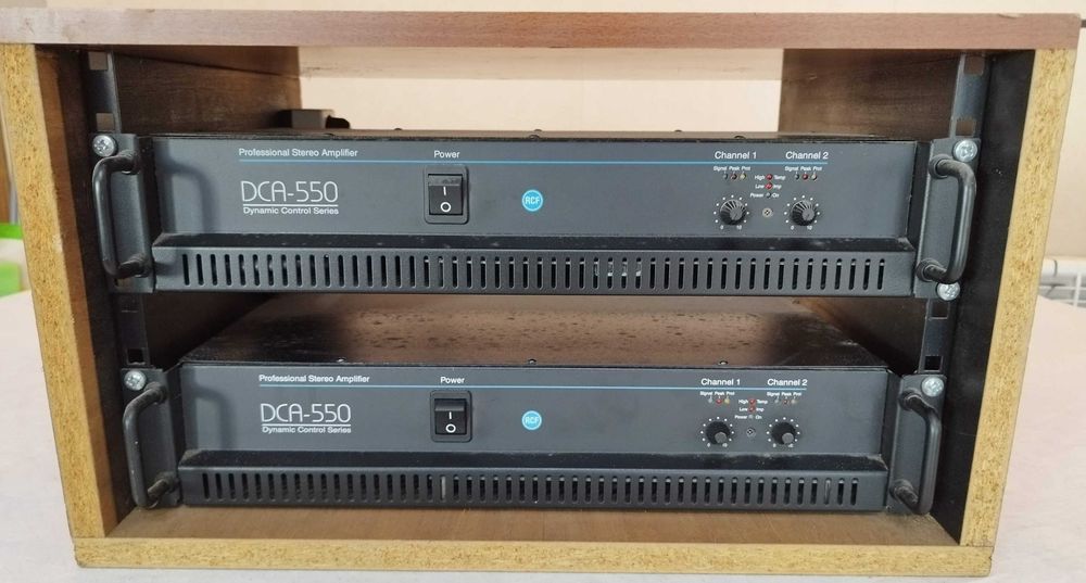 3 amplificadores profissionais HC DCA-550