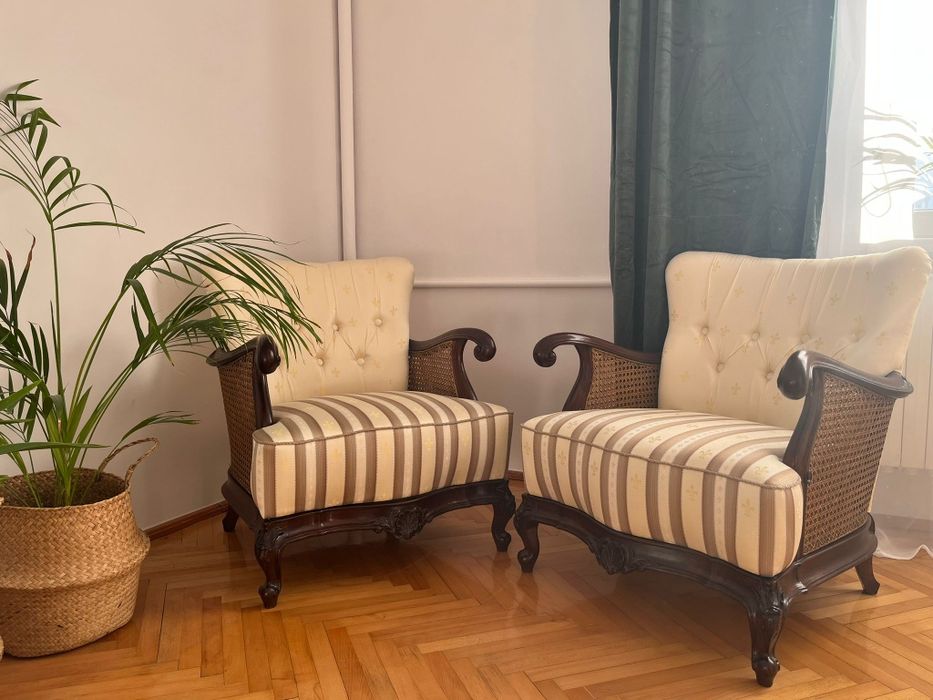 Fotele i stolik ludwik