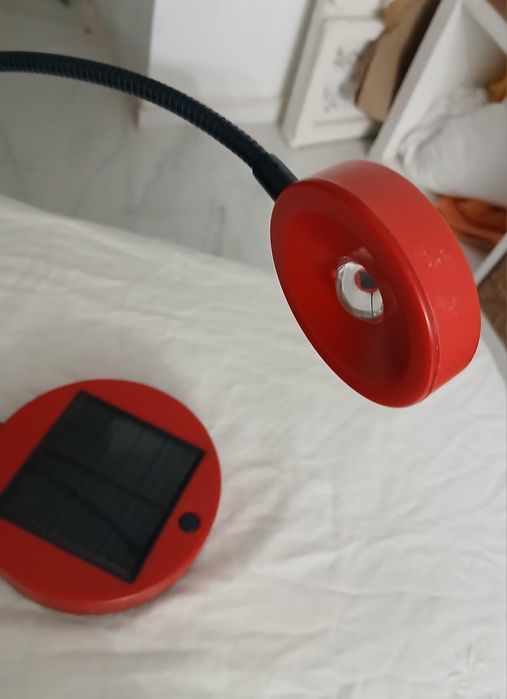 Candeeiro Solar a trabalhar