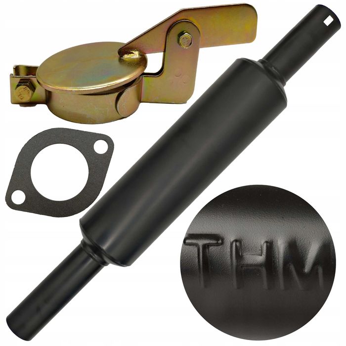 URSUS C330 C328 C360 TŁUMIK Okrągły Krótki 850mm Malowany Z Klapką