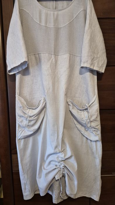 Sukienka lniana maxi   42-44-46