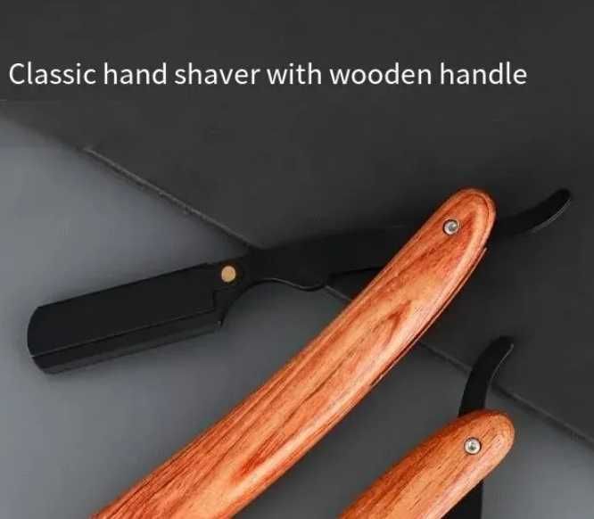 Опасная бритва, клинковая бритва с открытым лезвием Wood