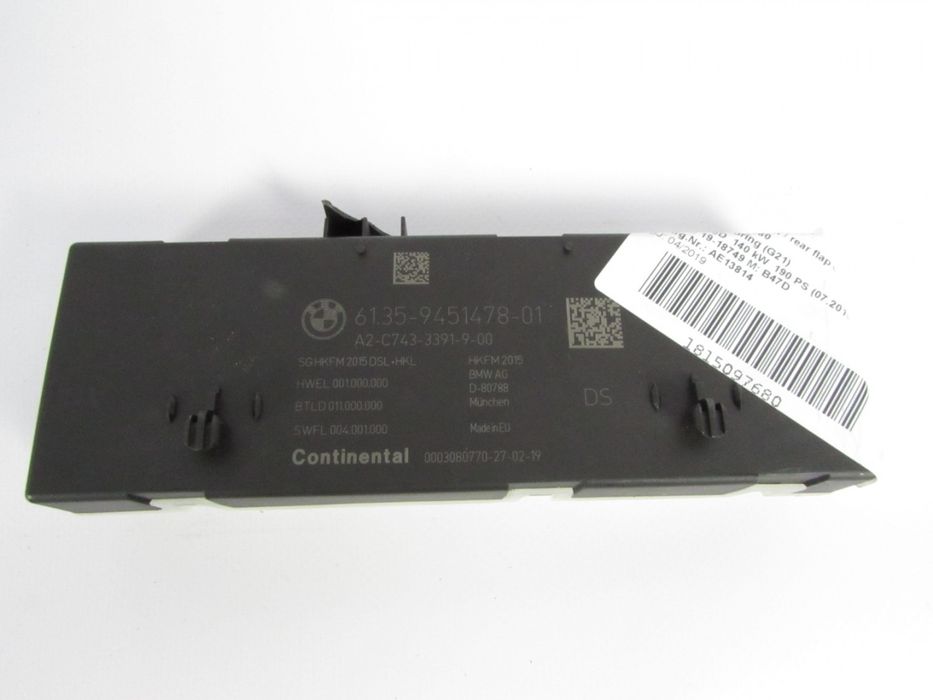 Módulo Tampa Da Mala Bmw 3 Touring Ref: 61359451478