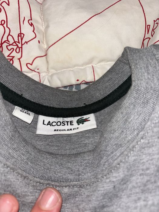 Sweat lacoste cinzenta