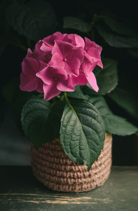 Інтер'єрна корзинка з джуту ручної роботи