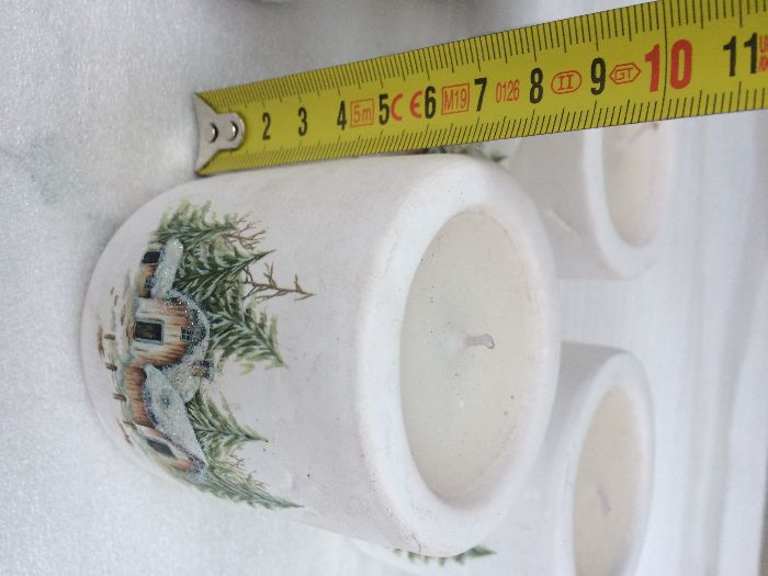 новорічні свічки / декор/ підсвічник з свічкою- таблеткою