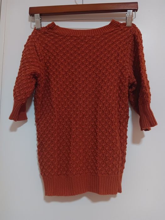 Camisola bordada manga curta La Redoute