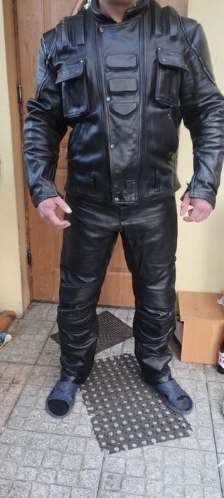 Komplet Męski Skóra  Motorowa
