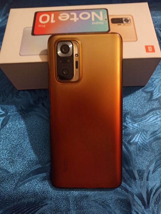 Мобильный телефон Xiaomi Redmi Note 10 Pro 6/128GB Bronze,идеал.
