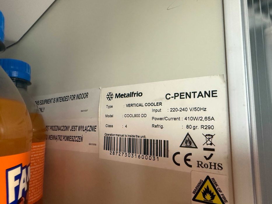 Lodówka/chłodziarka do napoi - Metalfrio Cool900DD