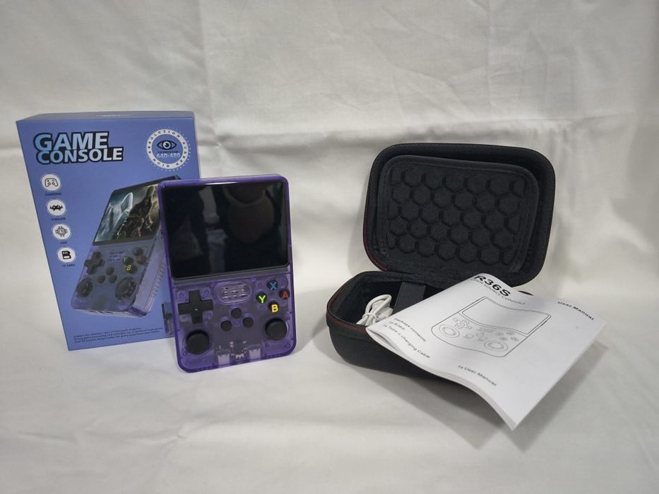 Consola Retro R36S 128GB – Edição Transparente (Impecável!