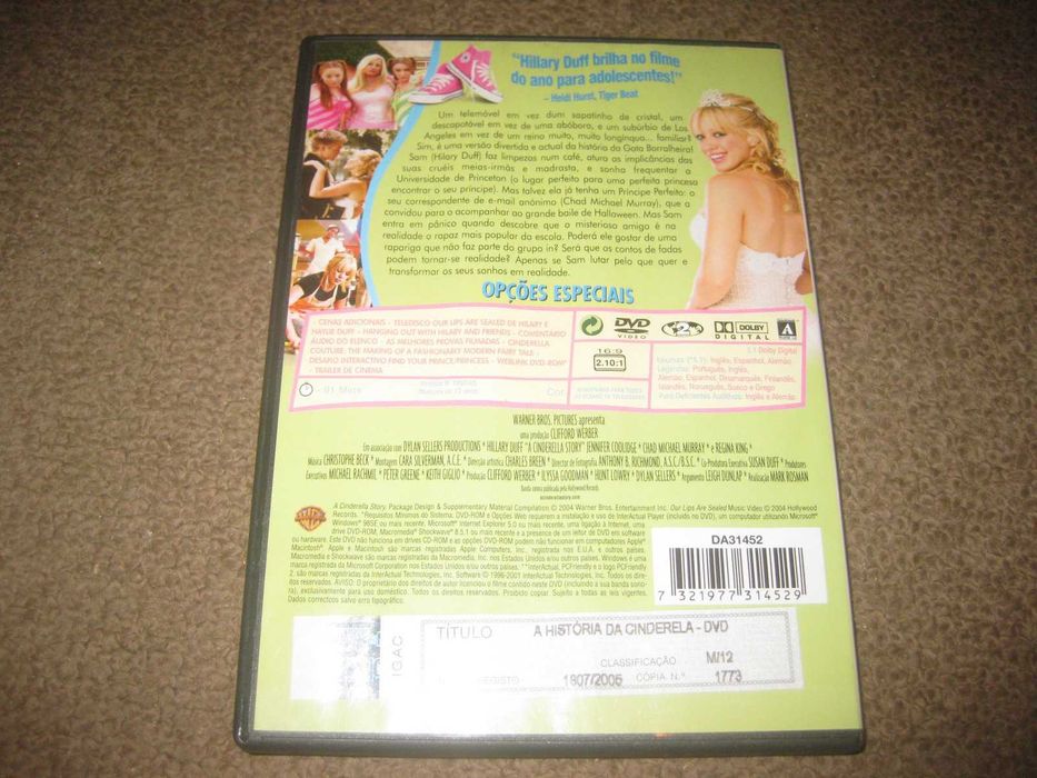 DVD "A História da Cinderela" com Hilary Duff