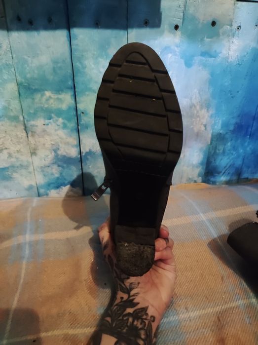 Получобітки замшеві на підборах