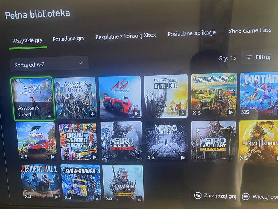 Xbox series x ,Logitech g920 , 18 gier