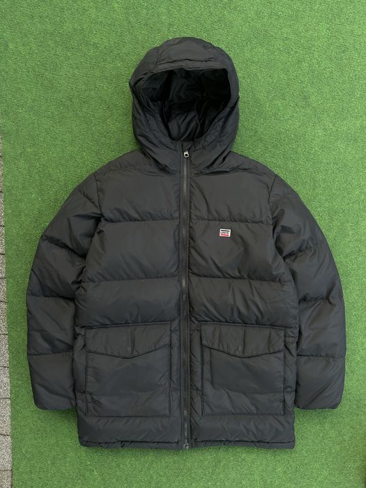 Męska kurtka zimowa puchowa Levis parka kaczy puch pierze S