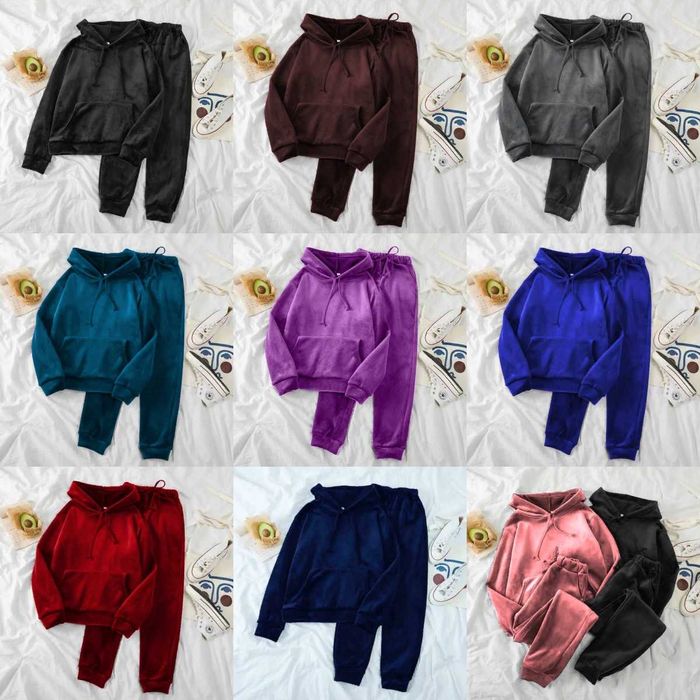 В наличии! Базовий велюровий костюм норма и батал 9 цветов + Подарок*