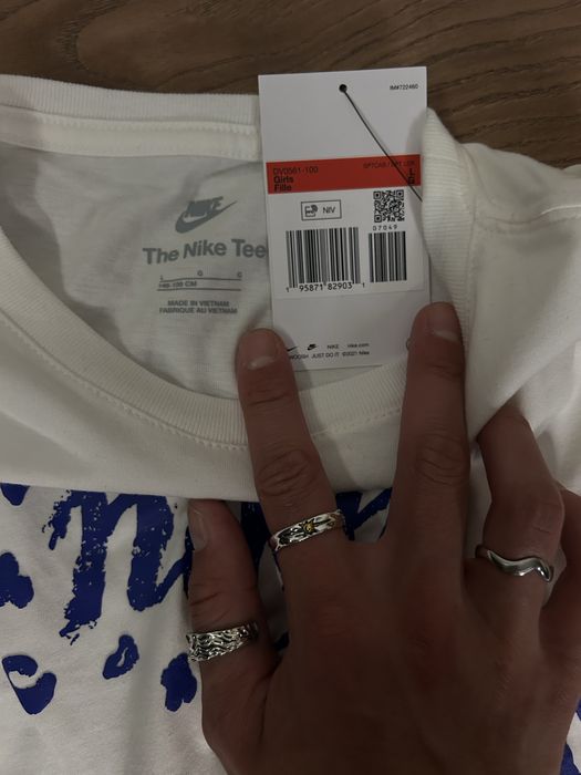 Biały Crop Top longsleeve Nike | L