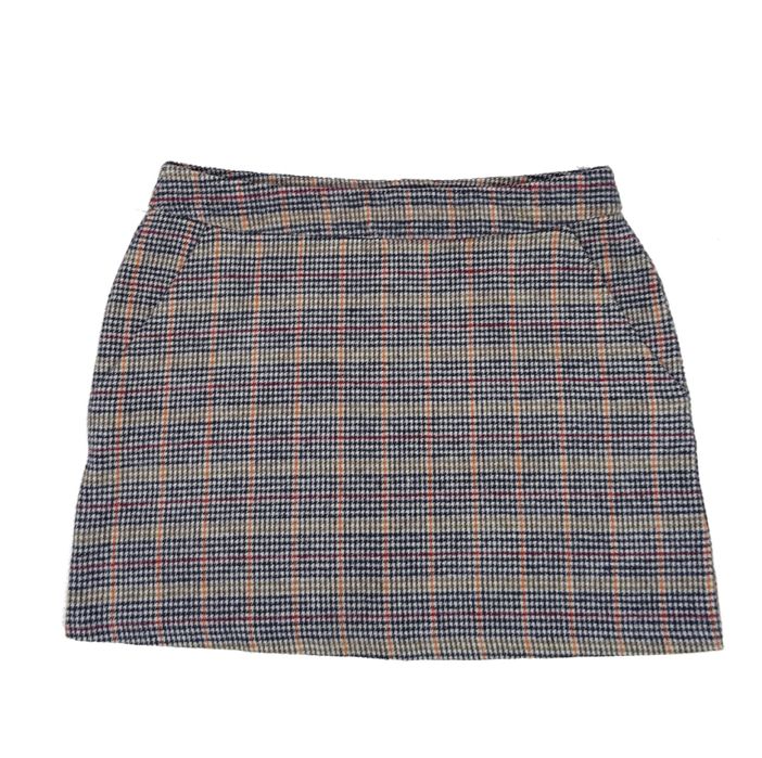 Spódnica dzianinowa Peacocks prosta w kratkę 44 16 XXL