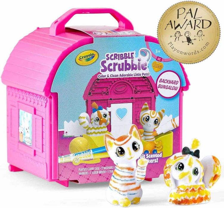 Crayola Scribble Scrubbie Pets, набір для ігор у дворі -бунгало