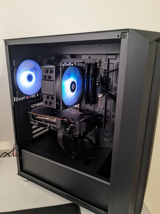 Новий ігровий компьютер, ПК,  AMD Ryzen 5 5600 / ASUS Radeon RX 7600.