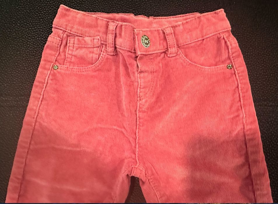 Calças de bombazina giras