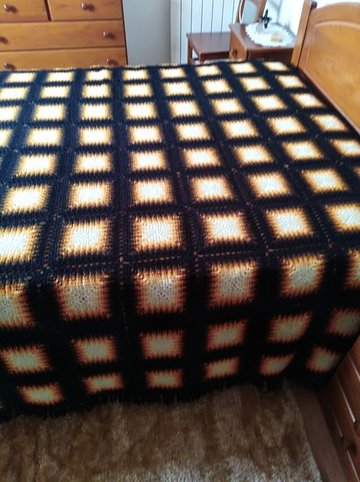 Colcha de lã por do sol