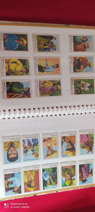 49 cromos cartas Série T,W, dutch gum anos 60, actores western Hollywo