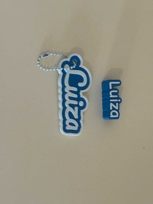 Ponteira para lápis  + chaveiro para mochila Personalizado