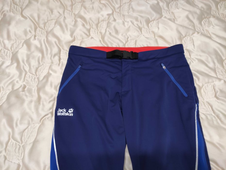 Męskie spodnie trekkingowe softshellowe Jack Wolfskin Stormlock r. 50