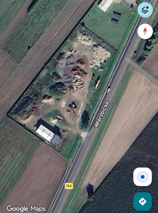 Plac do wynajęcia przy DK 744 Radom-Wierzbica. 0.5 hektara.