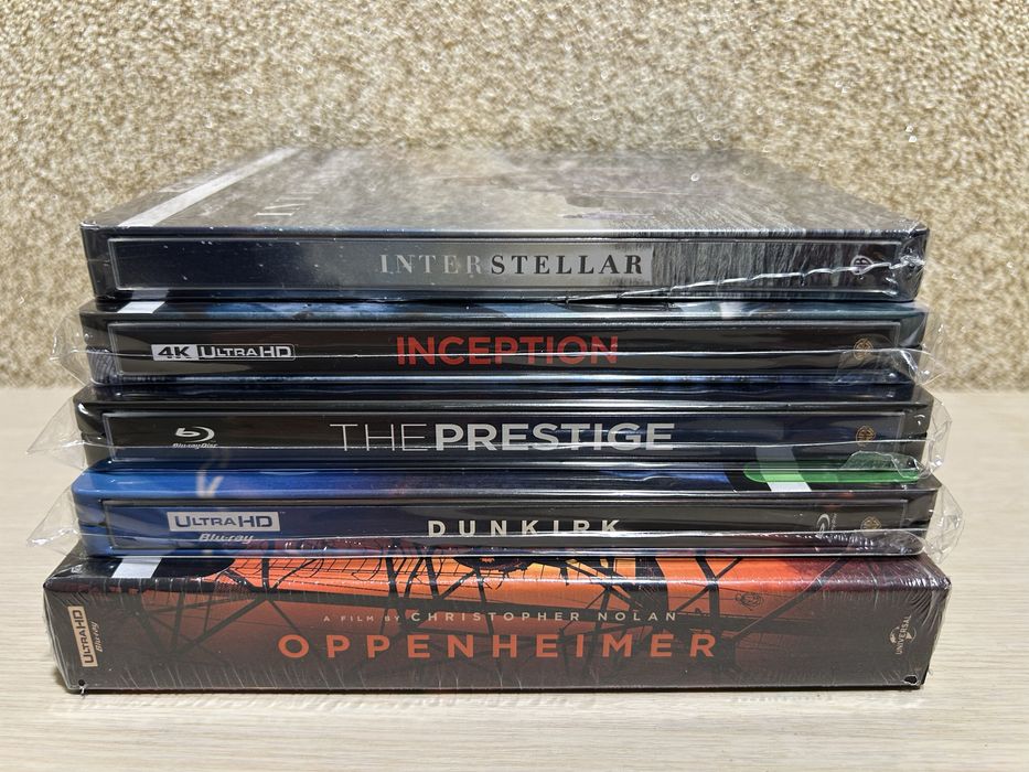 Steelbook 4K Ultra HD Blu-ray К.Нолан Интерстеллар/Начало/Престиж