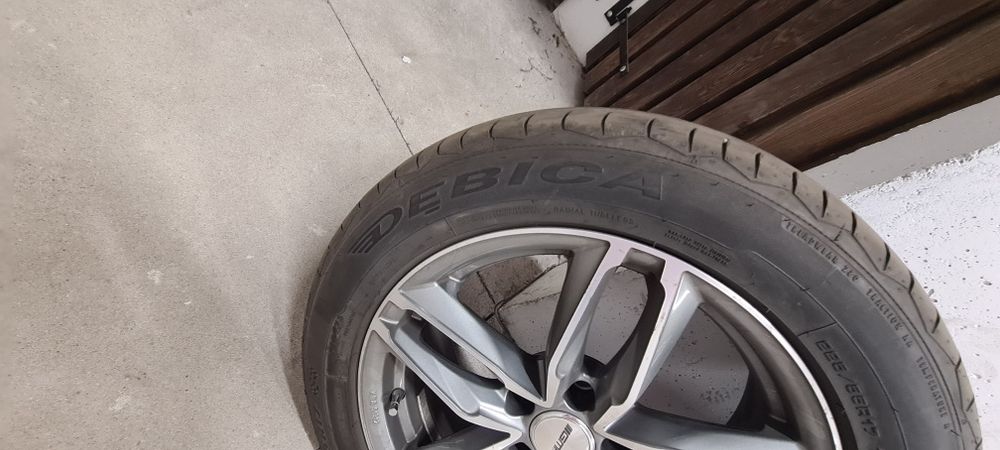 4szt., opony letnie Dębica z felgami aluminiowymi