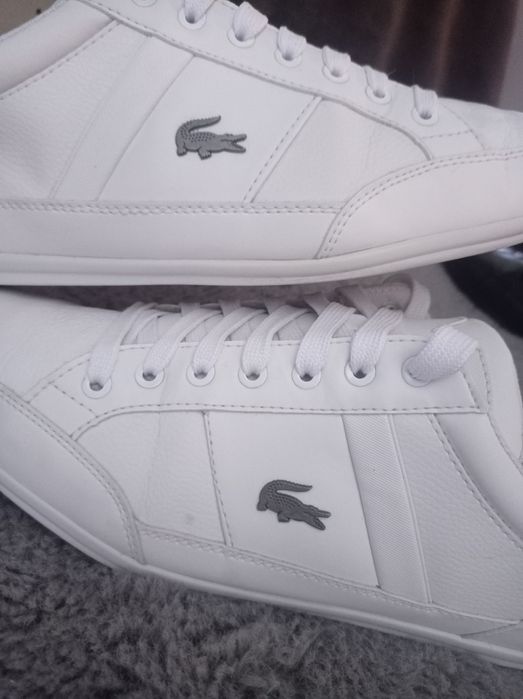 Buty Lacoste Chaymon rozmiar 43 białe skóra skórzane 28 cm super męski