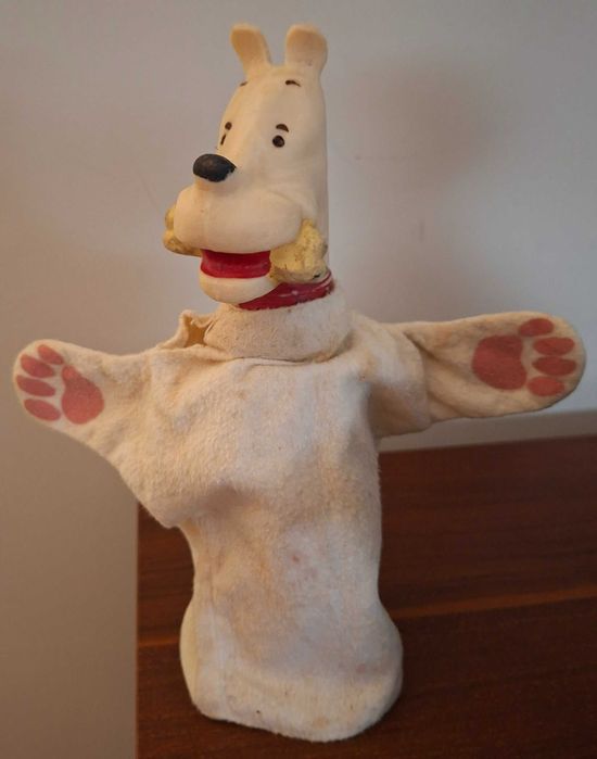 Fantoches de mão Tintin antigos.