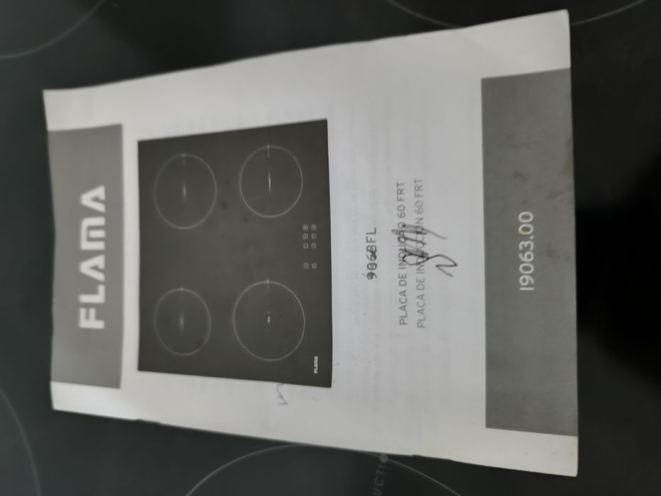 Placa de indução com avaria