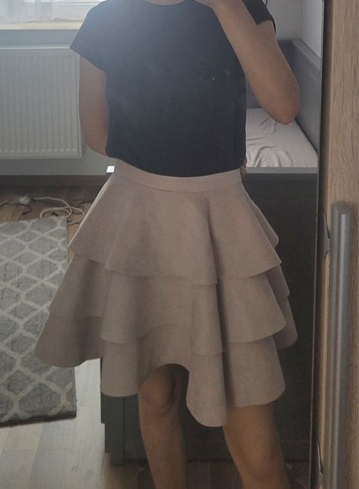 spódnica z falbanami