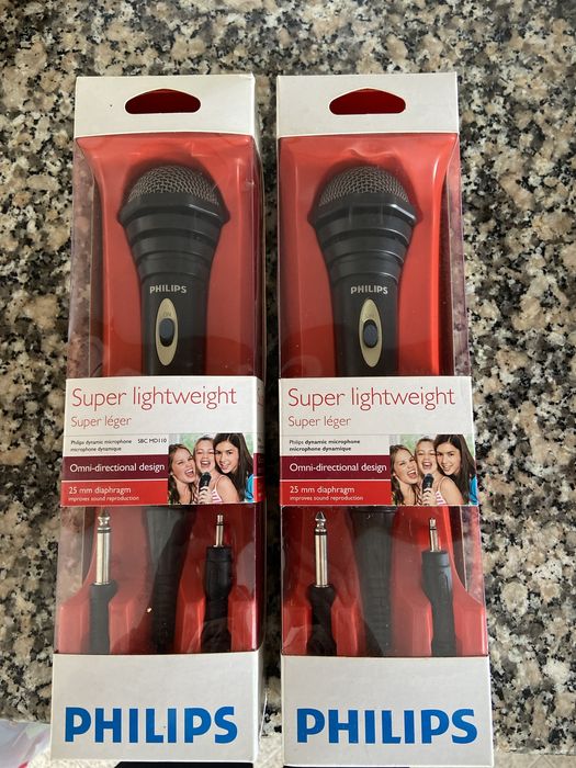 Microfones Super lightweight philips