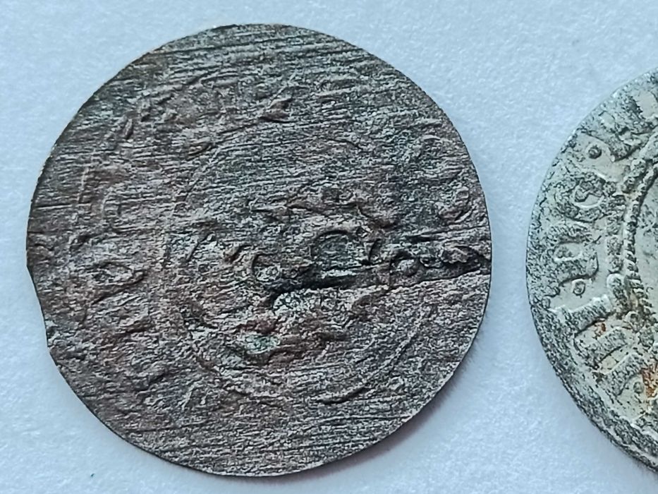 Szeląg Ryski Livonia ,Krystyna Waza rzadki oryginał Srebro