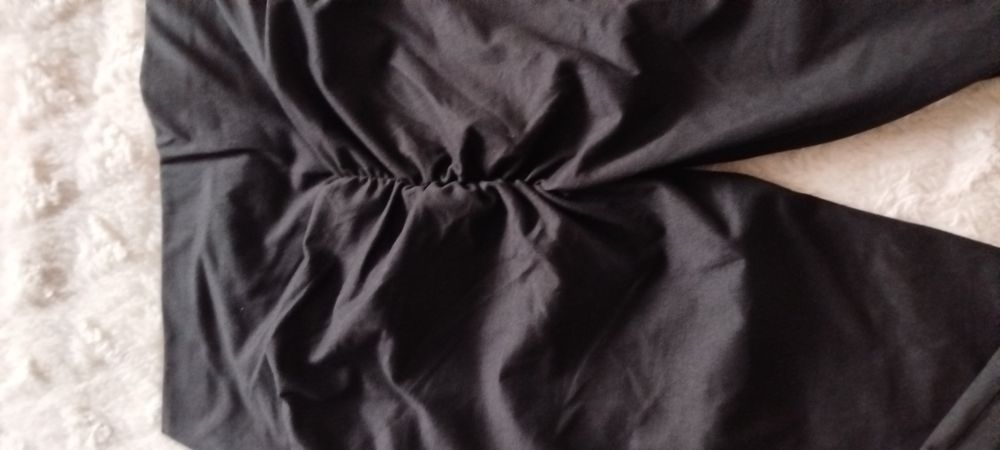 Legginsy marszczone z push up wysoki stan 40