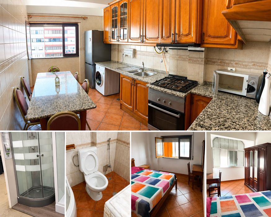 Quarto Grande Mobilhado para Casal (ou 2 Pessoas) em Casa Partilhada.