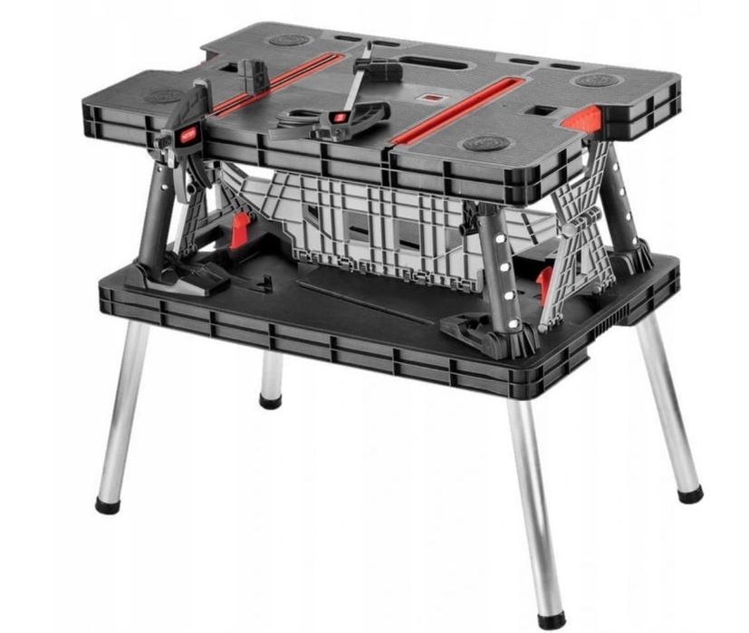 Duży Stół Warsztatowy Wielofunkcyjny Do Garażu Składany Przenośny