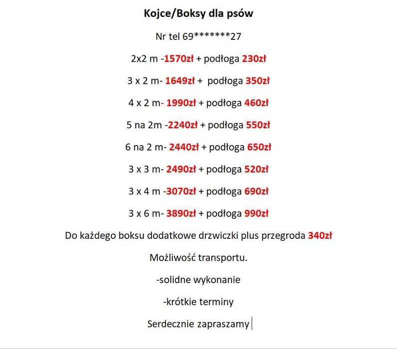 Boxy Kojce Dla Psów!!OKAZJA!