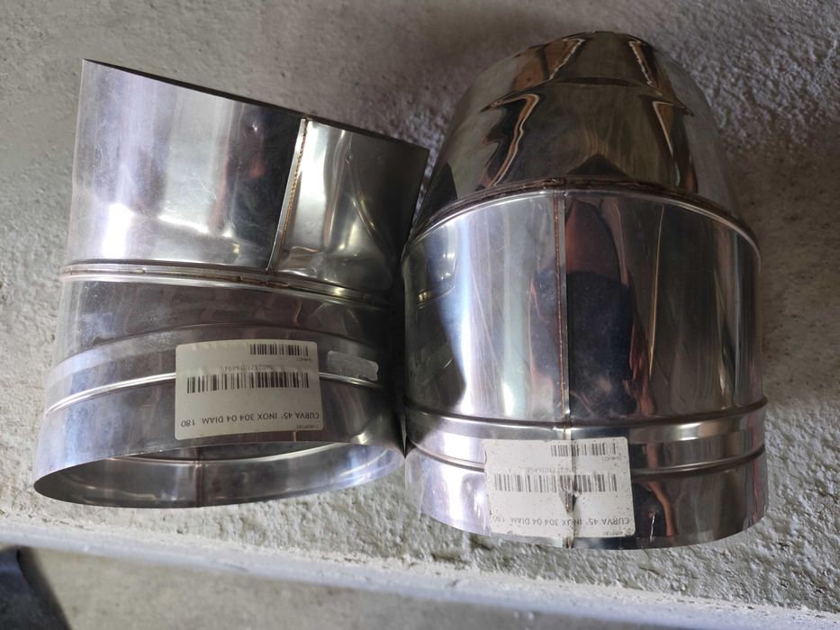 Curva 45º inox 304 Diam.180
