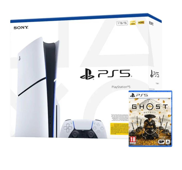 Sony PlayStation PS5 slum 1TB +gra Ghost of Yotei