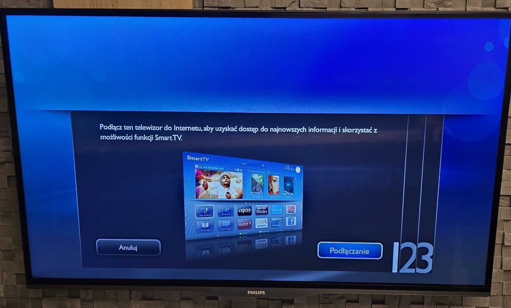 Telewizor Philips 42 cale FHD, 3D Ambilight, SmartTV, bdb + gratis