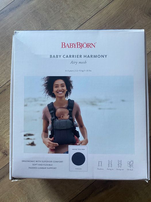 Babybjorn Harmony Airy mesh Antracyt