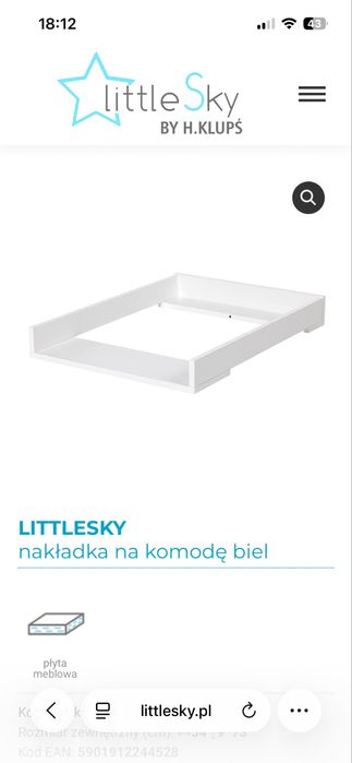 Meble dziecięce Klupś Little Sky model Sofie
