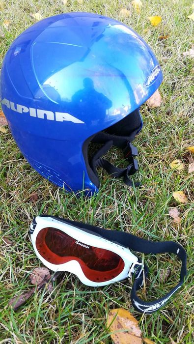 Zestaw narty na 4-5l Intersport 90cm+wiązania+Salomon buty 19cm+kask