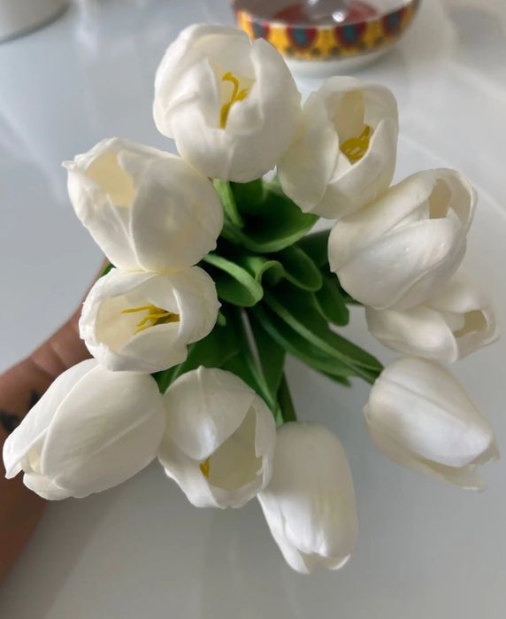 Букети штучні латексні тюльпани 15шт